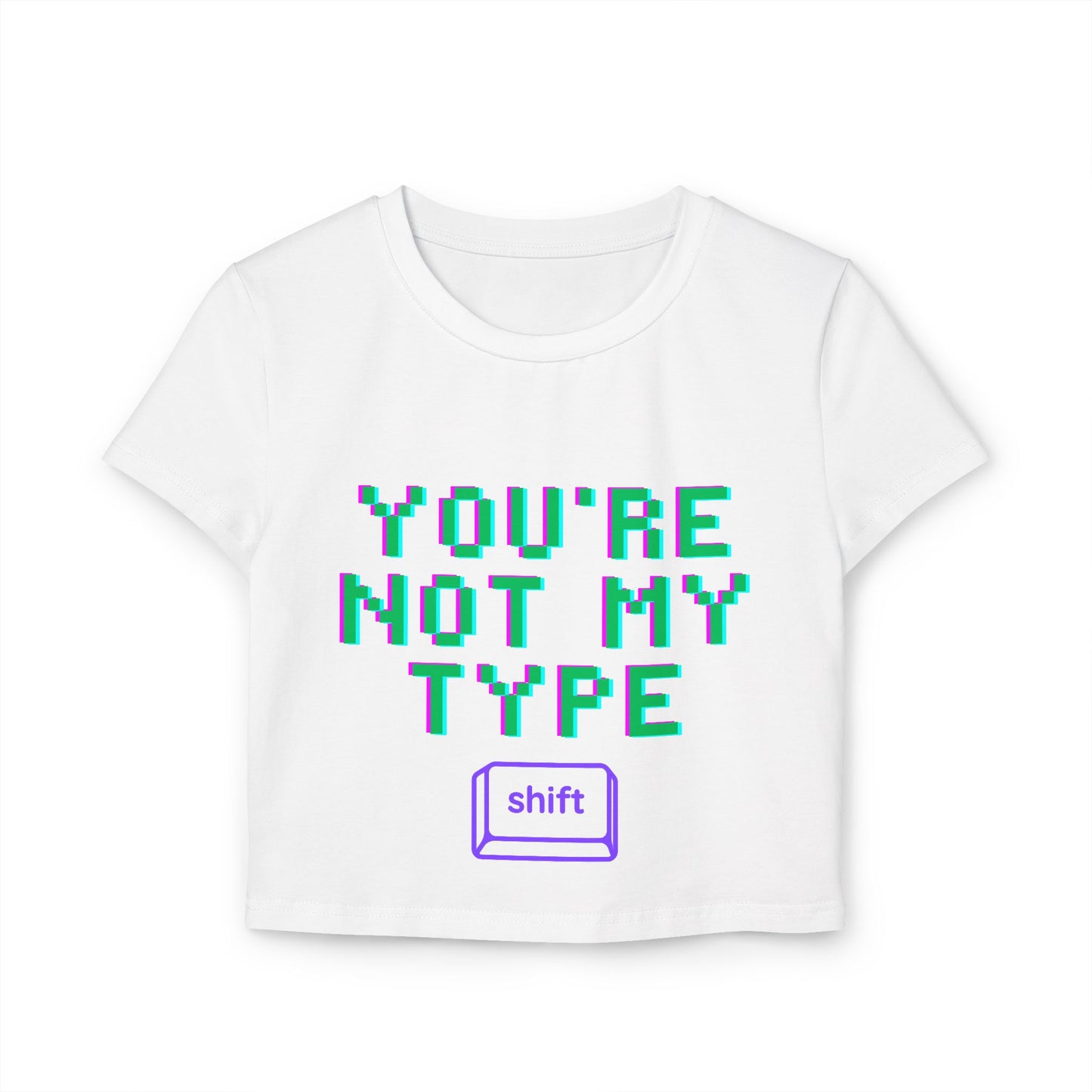 Retro Type Crop Tee