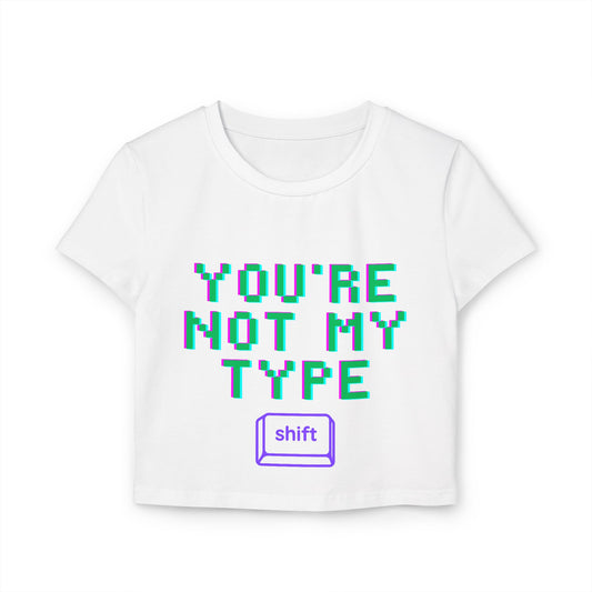 Retro Type Crop Tee