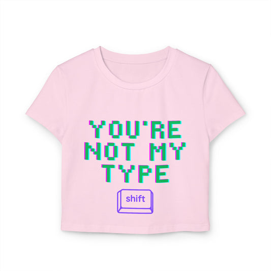 Retro Type Crop Tee